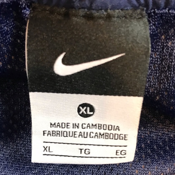 Nike Tropical Hawaiian Floral Swim Shorts Mens Ocean Wave Blue Swim Trunks Sz XL - Picture 4 of 6